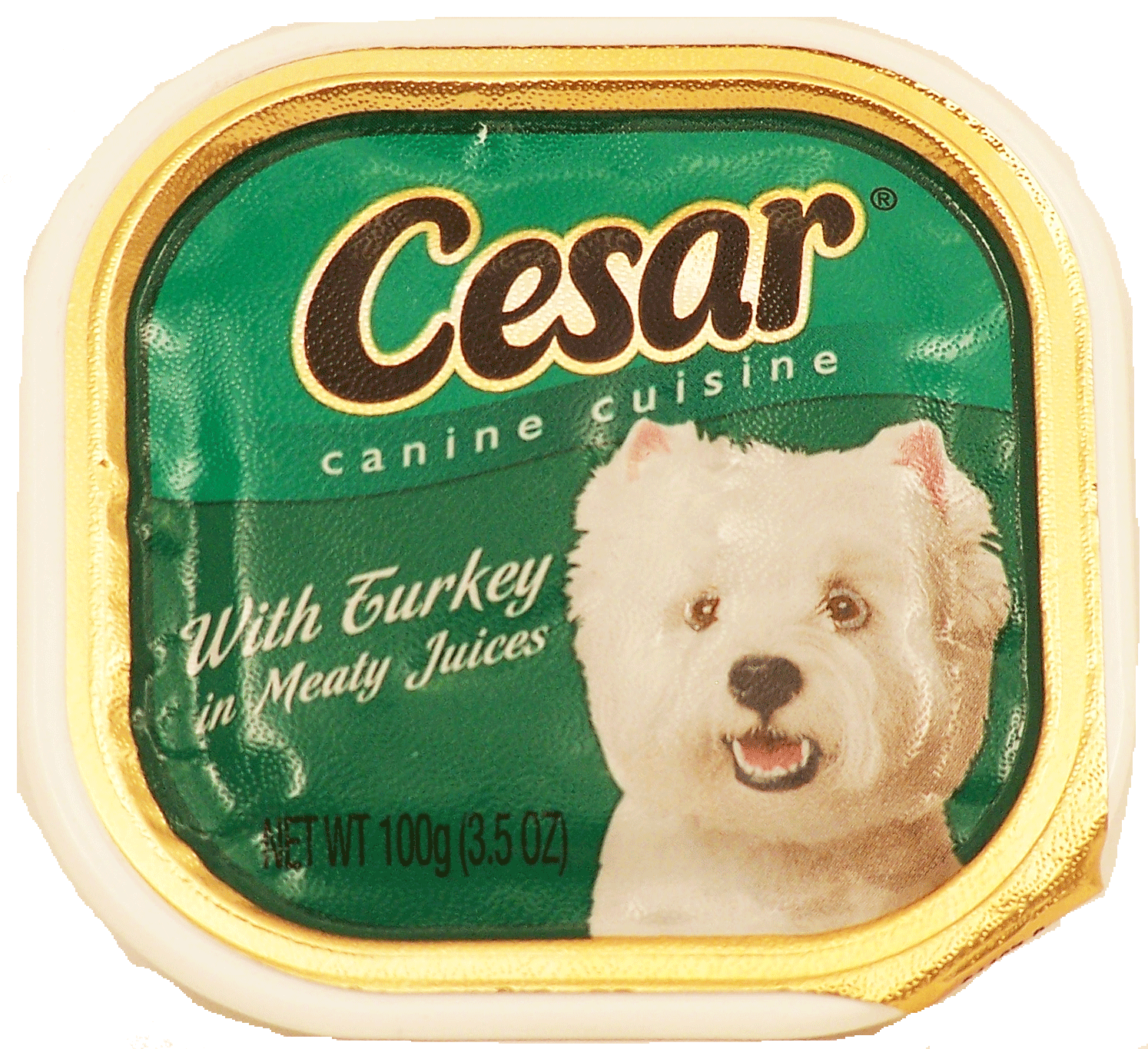 Cesar Canine Cuisine dog food with turkey in meaty juices Full-Size Picture